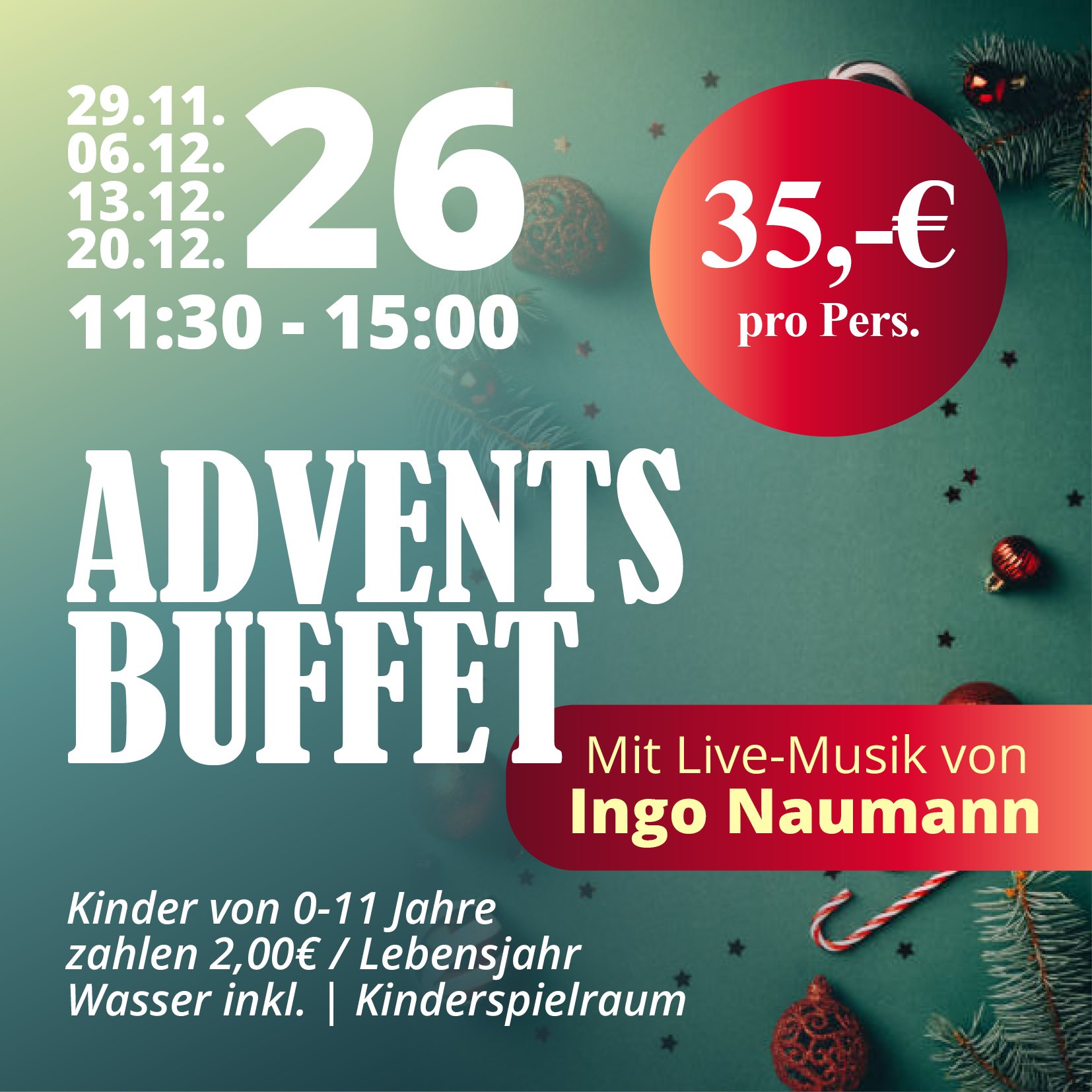 Adventsbuffet